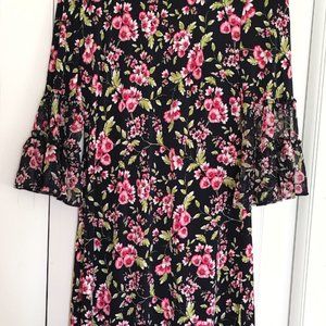 Tropical print dress